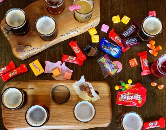 Dirt Farm Brewing halloween candy and beer pairing loudoun county brewery