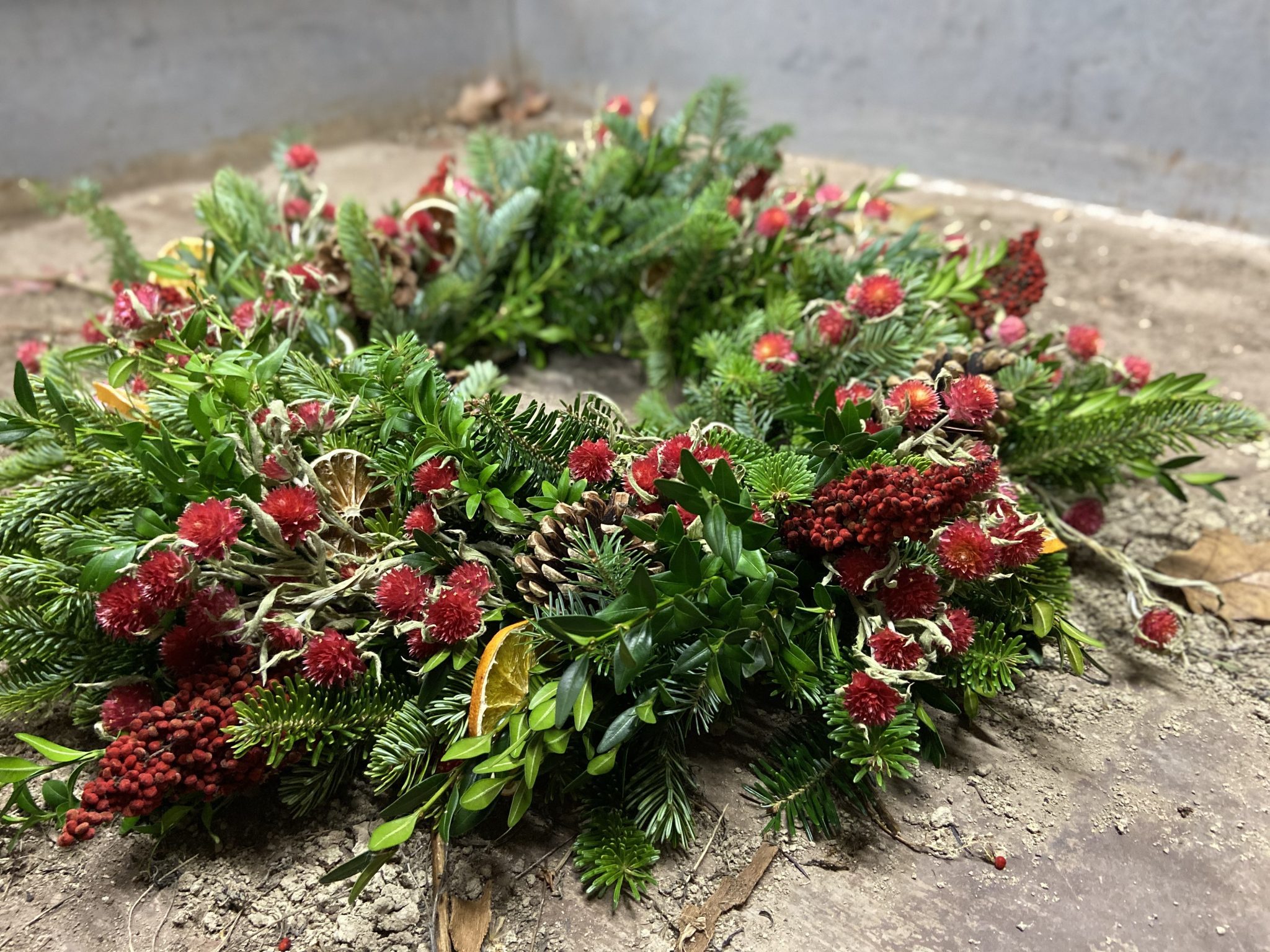 Wreath Making Class November 26, 2023 Dirt Farm Brewing