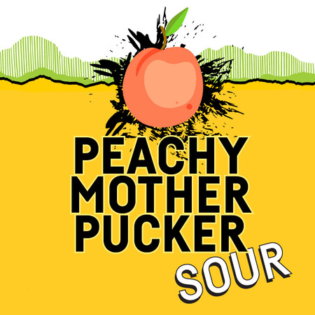 Dirt Farm Brewing Peachy Mother Pucker Sour Beer Label