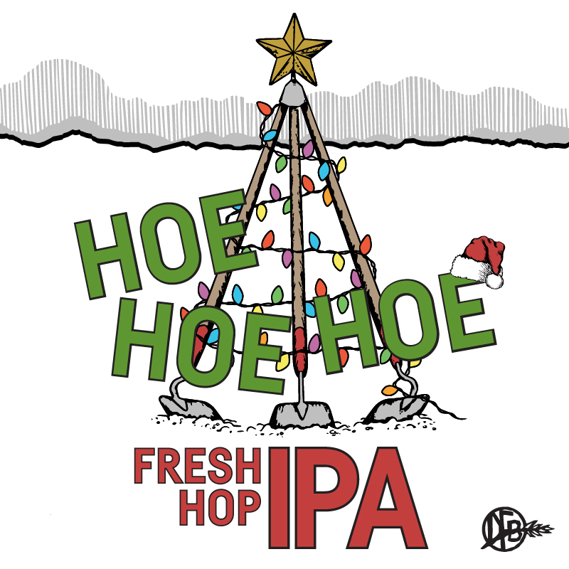 DFB-Untapped-HoeHoe-label Hoe Hoe Hoe Fresh Hop IPA Label for Dirt Farm Brewing in Loudoun County Virginia