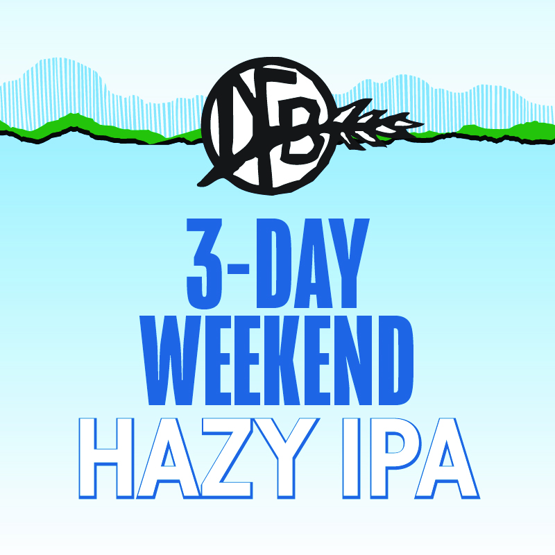 3-Day weekend Hazy IPA beer label dirt farm brewing Loudoun county brewery