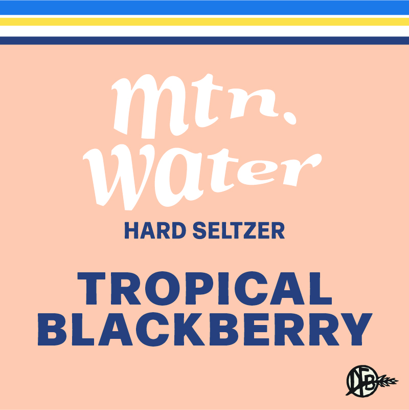 tropical blackberry Mtn. water label for dirt farm brewing Loudoun county brewery