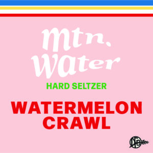 Watermelon Crawl mtn. water logo for dirt farm brewing Loudoun county brewery