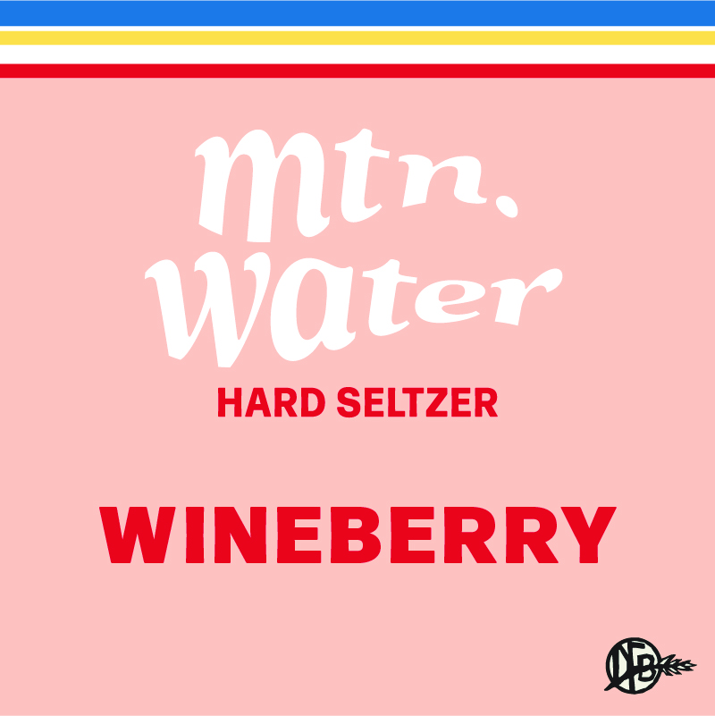 Wineberry Mtn. Water label for dirt farm brewing Loudoun county brewery