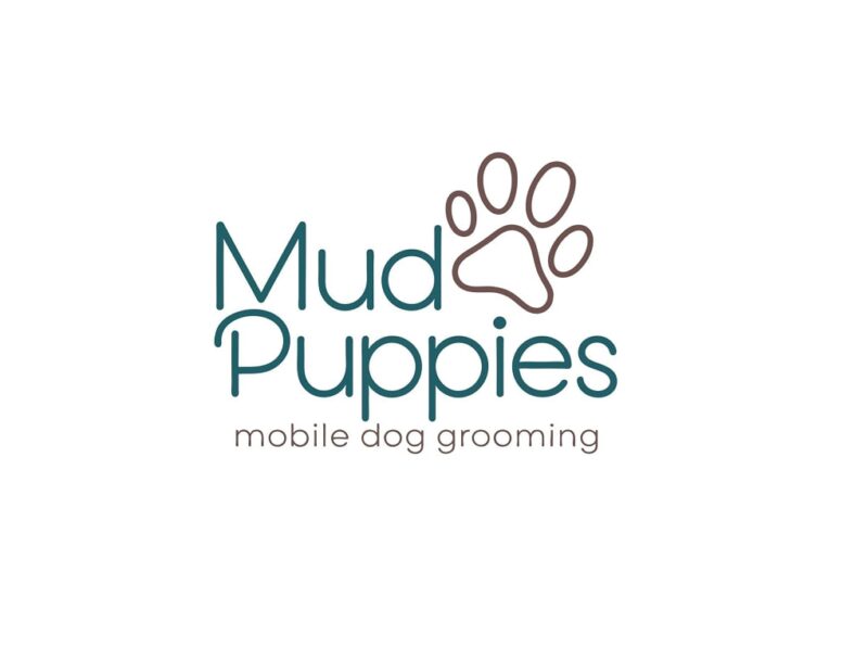 Mud Puppies Mobile Dog Grooming Logo