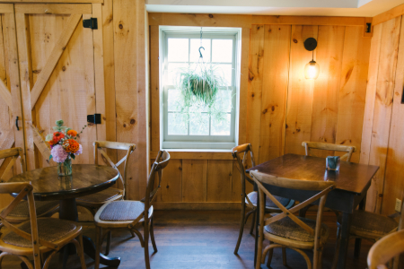 The Gathering Room at dirt farm brewing. event space for corporate and celebratory groups.