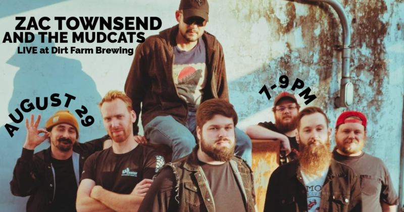 Zac Townsend and The Mudcats band live at Dirt Farm Brewing in loudoun county virginia