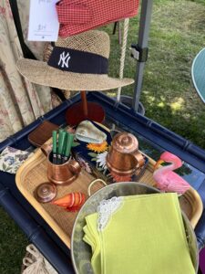Trinkets at a Vintage Market at Dirt Farm Brewing in Loudoun County Virginia