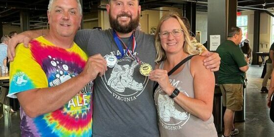 363404281_698304742339671_5022218246681694135_n Virginia Craft Beer Cup Winners dirt farm brewing owners pose with medals