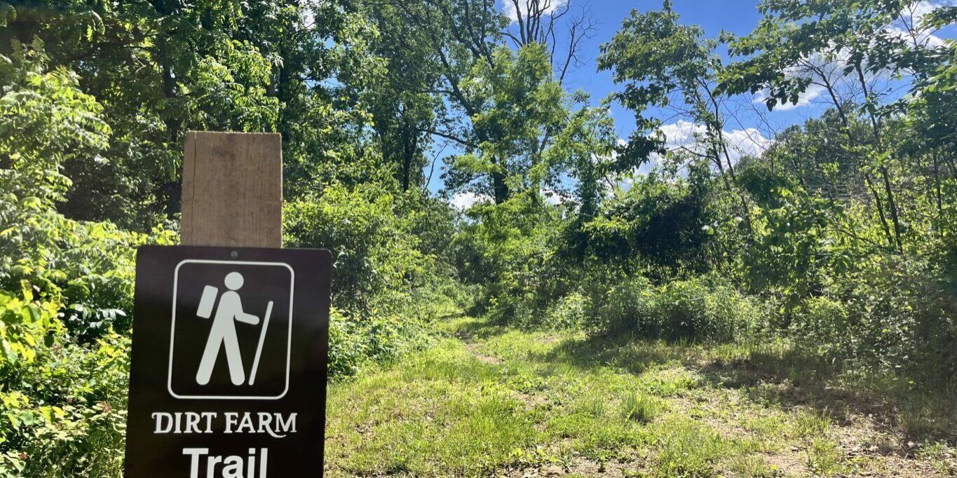 Hiking the Trails at Dirt farm Brewing Loudoun county brewery for our new years eve hike